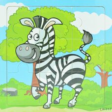 Пазл «Полосатая зебра», 9 дет.