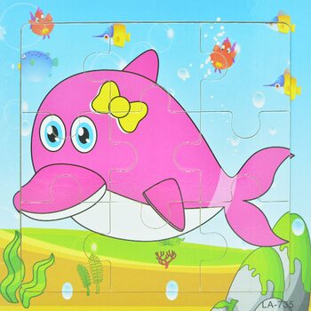 Пазл «Розовый дельфин», 9 дет.