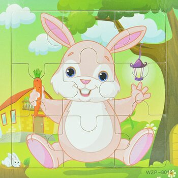 Пазл «Розовый зайка», 9 дет.