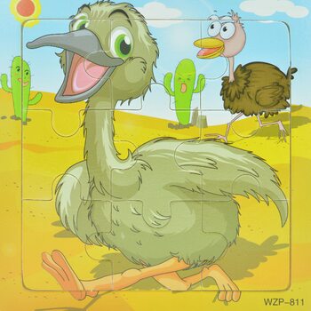 Пазл «Страус», 9 дет.