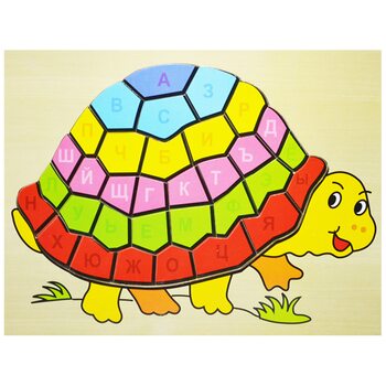 Пазл з алфавітом «Черепаха», 33 дет. (рос)