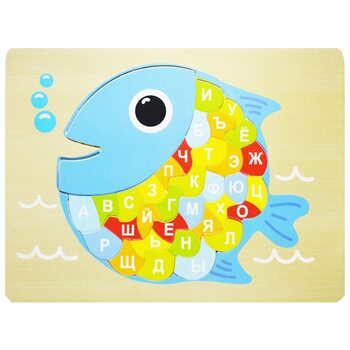 Пазл з алфавітом «Рибка», 34 дет. (рос)