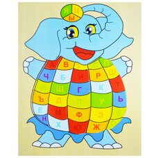 Пазл с алфавитом «Слон», 30 дет. (рус)