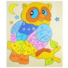 Пазл с алфавитом «Сова», 34 дет. (рус)