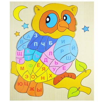 Пазл з алфавітом «Сова», 34 дет. (рос)