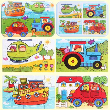 Набір пазлів «Транспорт №2», 4 шт. (9-20 дет.)
