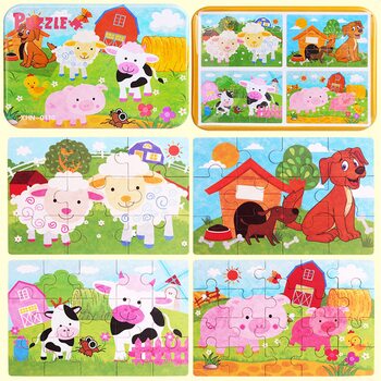 Набір пазлів «Домашні тварини №2», 4 шт. (9-20 дет.)