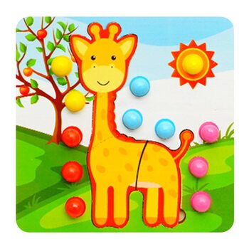 Пазлы с шариками «Жираф»