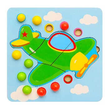 Пазлы с шариками «Самолет»