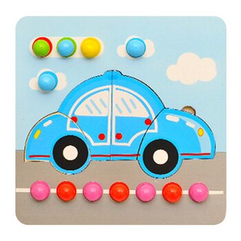 Пазлы с шариками «Автомобиль»