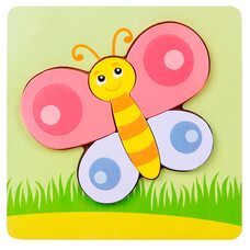 Вкладыш-пазл объемный «Бабочка майская», 5 дет.