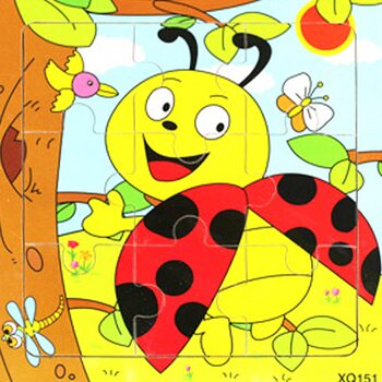 Пазл «Божья коровка», 9 дет.