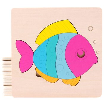 Пазл «Кольорова рибка» 8 дет.