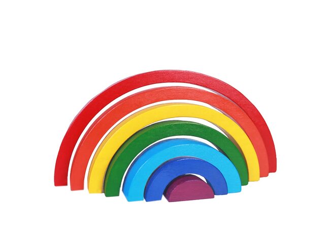Пирамидка «Радуга» 7 цветов от ТМ «HEGA»
