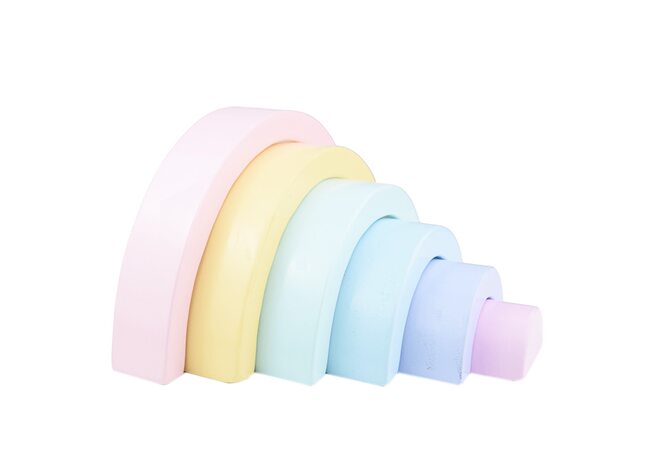 Пирамидка «Rainbow», 6 дет. (пастельная)