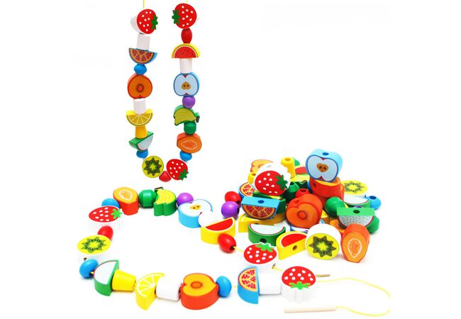 Шнуровка «Фруктовые бусы», 70 дет
