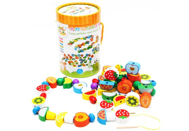 Шнуровка «Фрукты-ягоды», в тубусе, 70 дет.