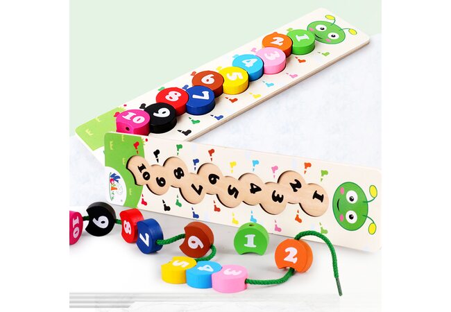 Шнуровка-вкладыш «Цифры»