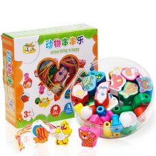 Шнурівка-намисто «Тварини», 36 дет.