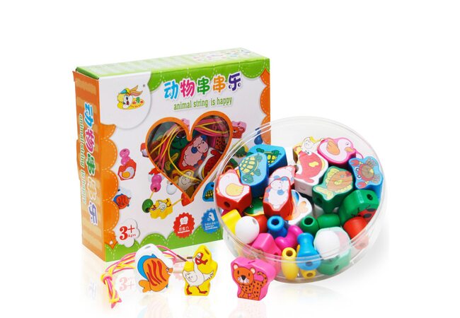Шнурівка-намисто «Тварини», 36 дет.