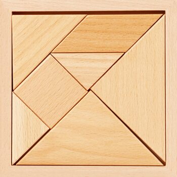 Развивающая головоломка «Танграм» (неокрашенный)