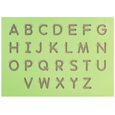 Трафарет для написания заглавных букв (англ. алфавит)