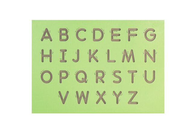 Трафарет для написания заглавных букв (англ. алфавит)