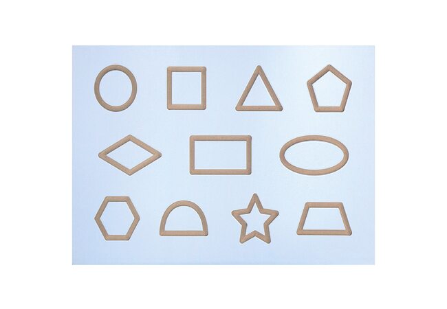Трафарет для рисования геометрических фигур