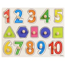 Вкладыши «Цифры-фигуры от 1 до 10»
