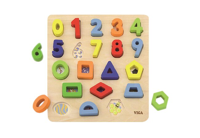 Вкладыши «Цифры-фигуры от 0 до 9»