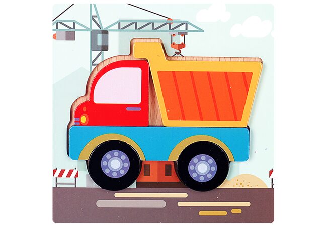 Вкладыши-пазлы объемные «Грузовик», 5 дет.