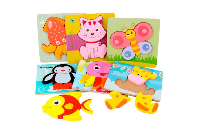 Вкладыши-пазлы объемные «Кроха»