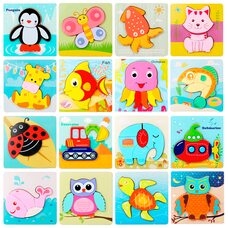 Вкладыши-пазлы объемные «Кроха»