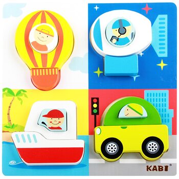 Объемные пазлы-картинки «Транспорт»