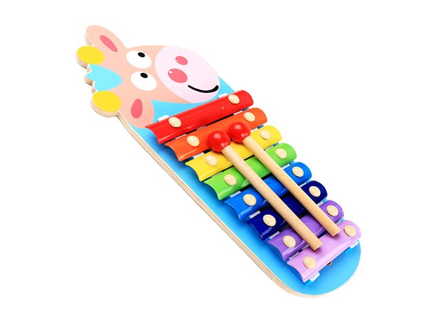 Ксилофон «Розовая коровка», 8 тонов
