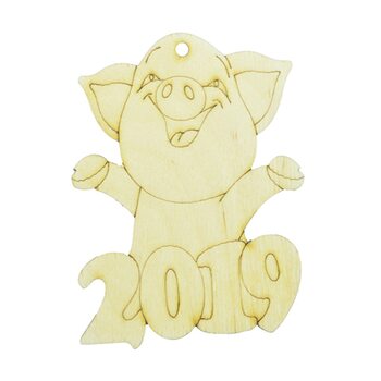 Ёлочное украшение «Свинка 2019»