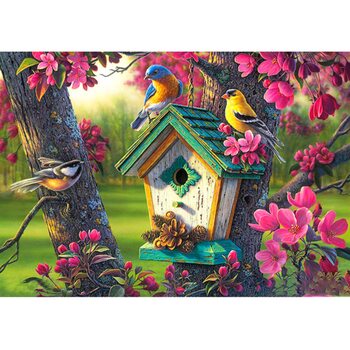 Алмазна мозаїка «Шпаківня», на підрамнику,50х65 см.