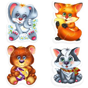 Бебі пазли «Лісові мешканці»