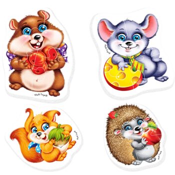 Бебі пазли «Пухнастики»