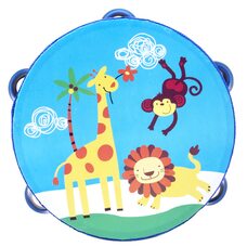 Деревянный бубен «Африка» 18х18 см.