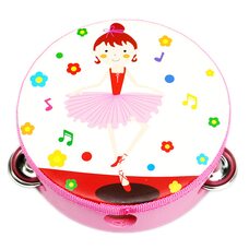 Деревянный бубен «Балерина» 15Х15 см.