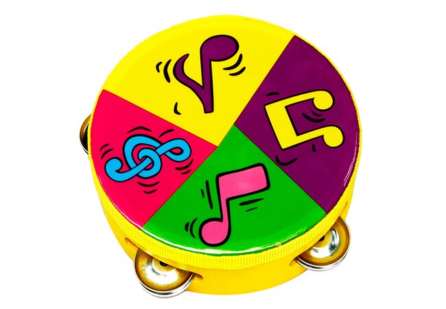 Дерев'яний бубон «Мелодія» 15х15 см.