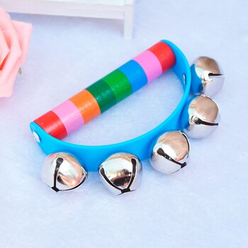 Бубенці з ручкою (блакитні)