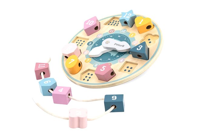 Вкладыши-шнуровка «Часы»