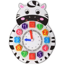 Вкладыши-часы-шнуровка «Зебра», 12 эл.