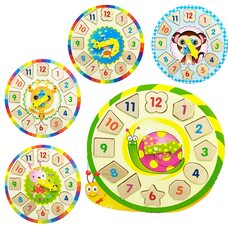 Часы-вкладыши (развивающие)