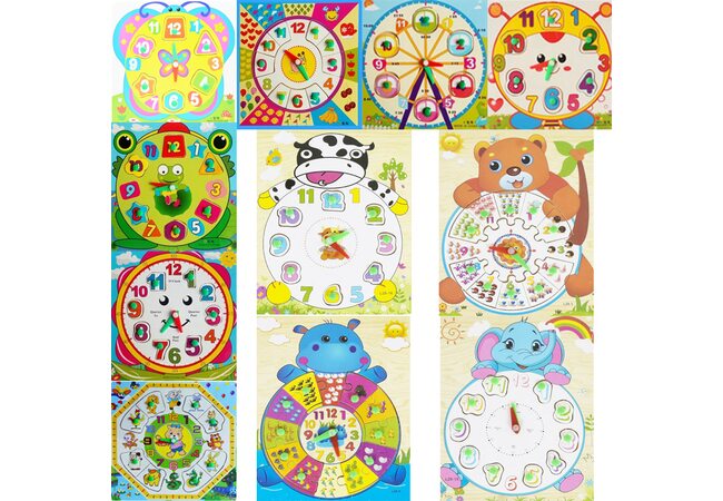 Часы-вкладыши (развивающие)