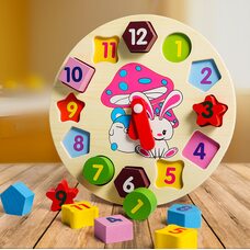 Часы-геометрия «Зайка»
