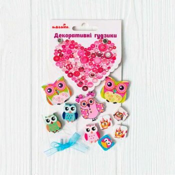 Декоративные пуговицы «Совята»