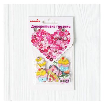 Декоративные пуговицы «Сладости»